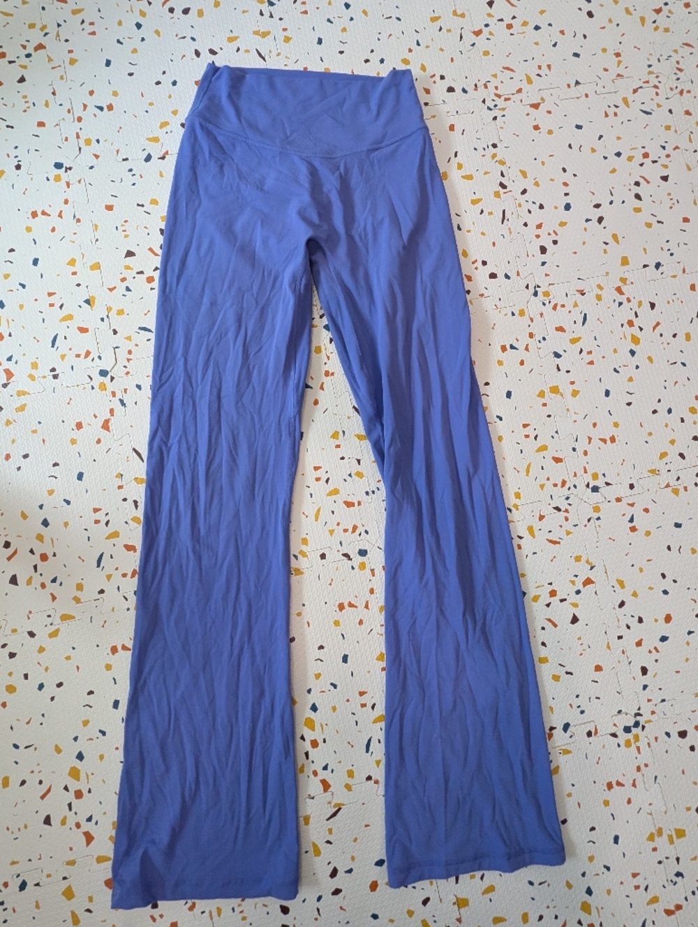Vitality Purple Flare Leggings Some Wash Wear